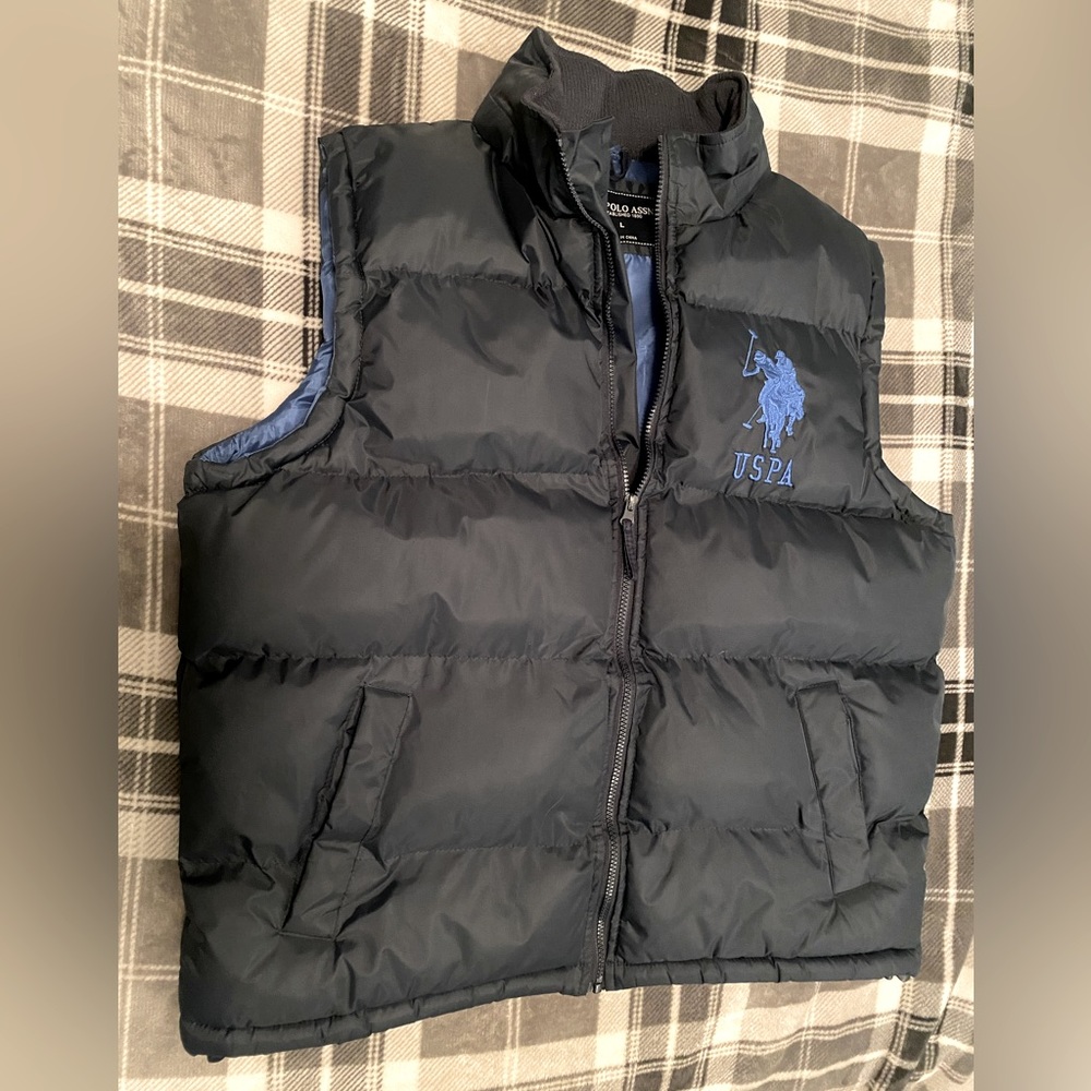 Vintage U.S. Polo Assn Men's Signature Bubble Vest Size L